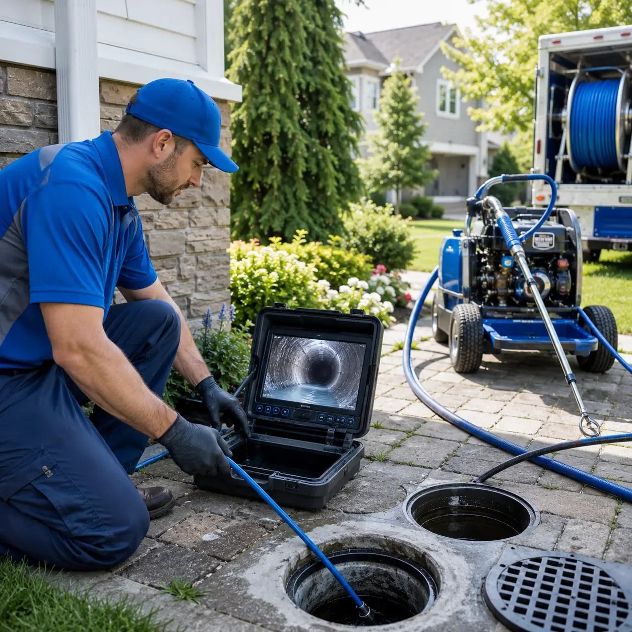 Outdoor drain cleaning professionals serving Ellery, IL