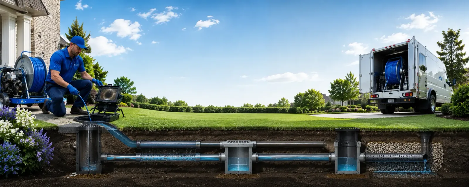 Outdoor drain cleaning information for Ellery, IL